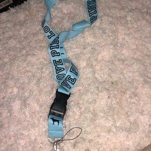 Pink lanyard
